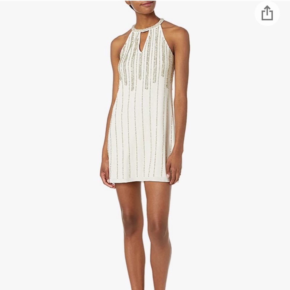 Betsy and Adam short Beaded Dress